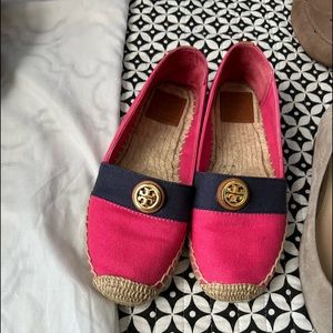 Pink Tory Burch flats